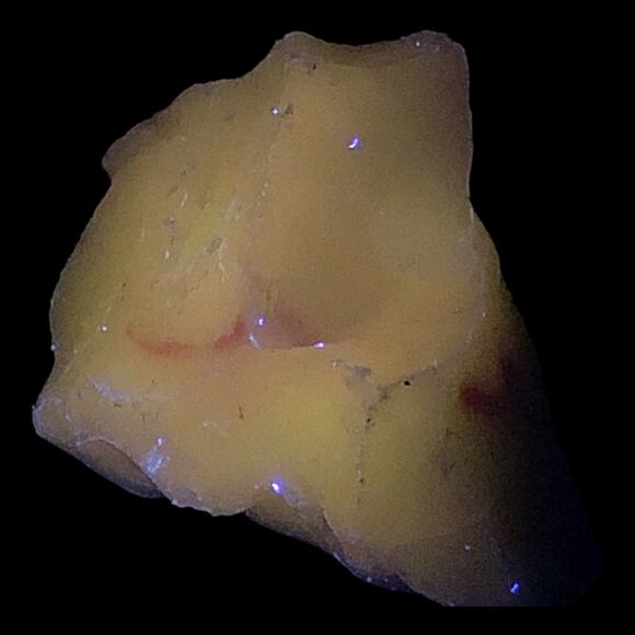 Jadeite Pink Swirl Art Glass Cullet Glowing Manganese Opaque Slag Glass #4GX85 - Picture 1 of 7